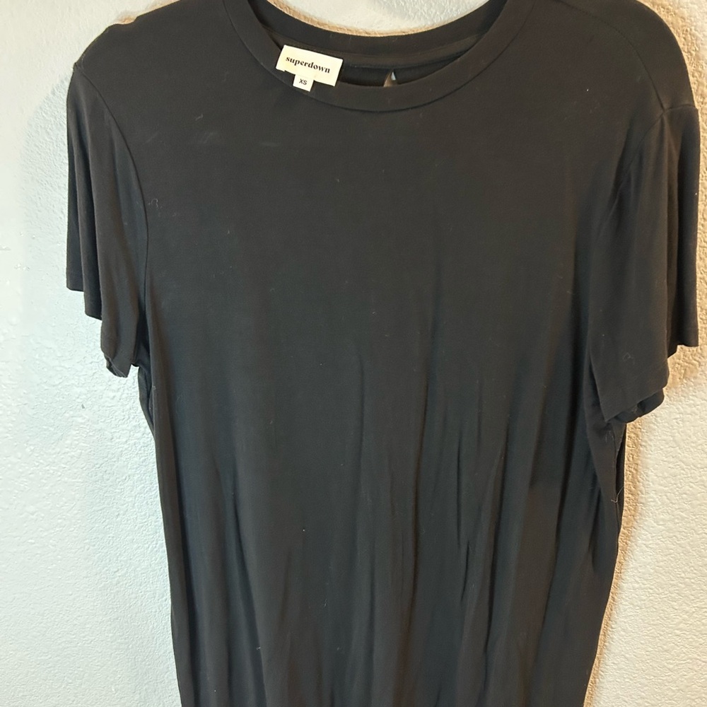 Superdown Black Tee Dress